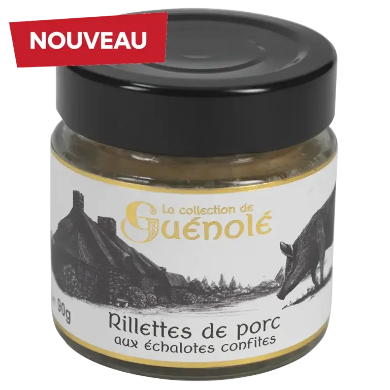 Rillettes de porc aux échalotes confites - Maison Autret, recette bretonne