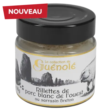 Rillettes de porc blanc de l'Ouest au sarrasin breton - Maison Autret