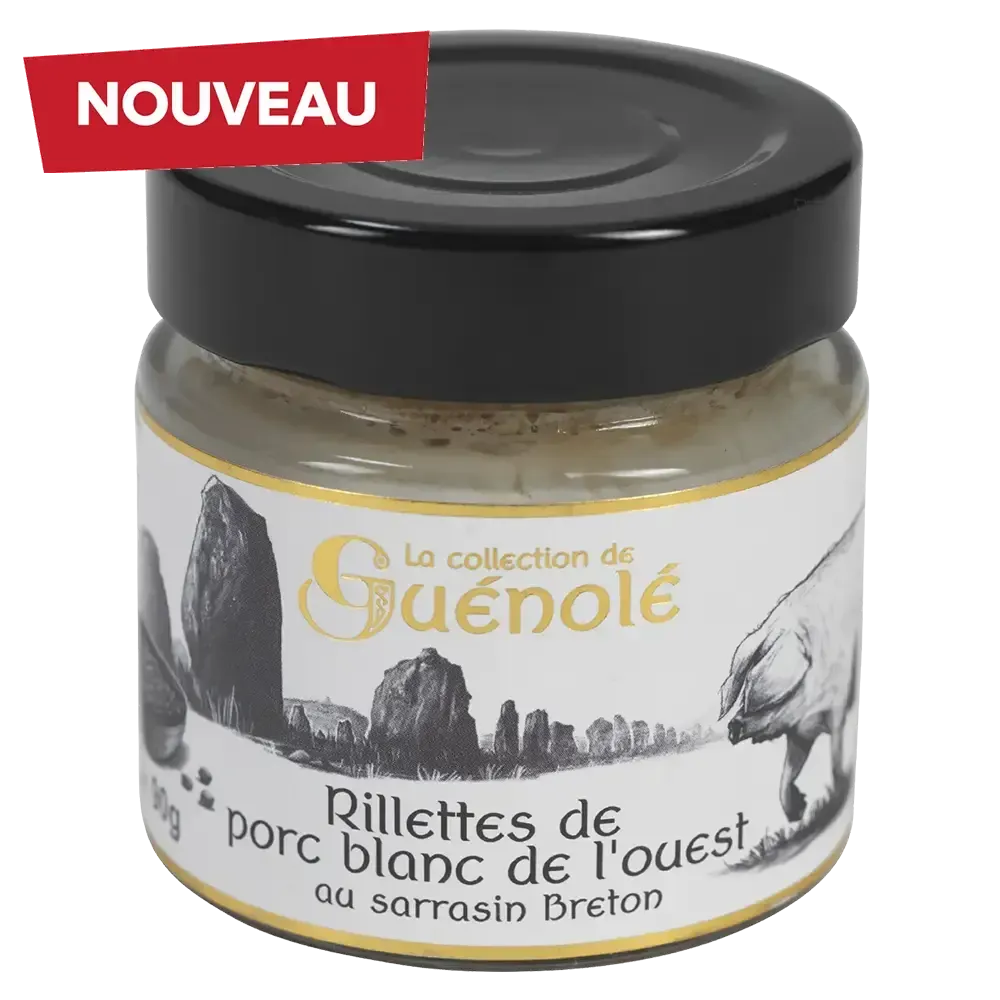 Rillettes de porc blanc de l'Ouest au sarrasin breton - Maison Autret