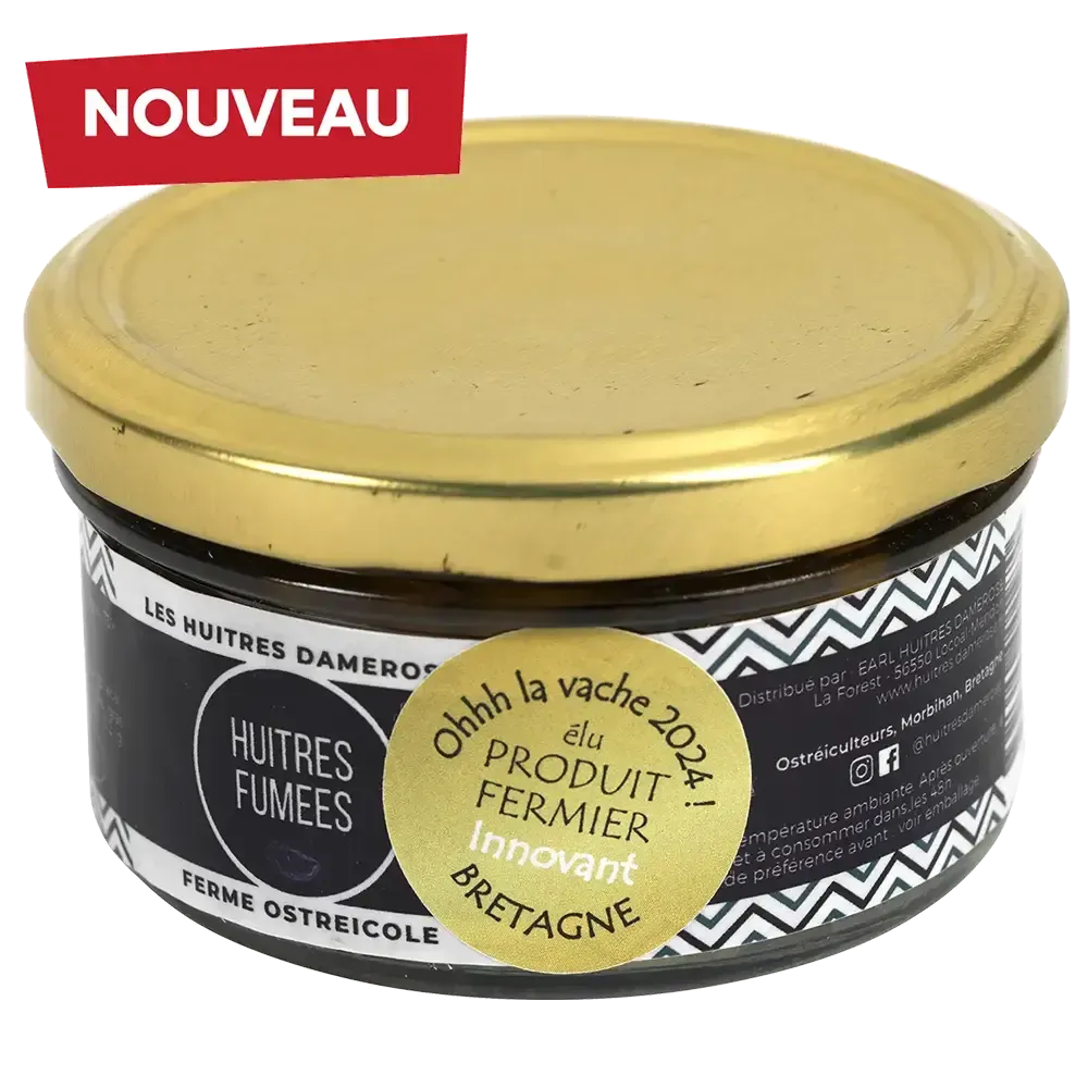 Huîtres fumées Damerose - Spécialité bretonne iodée et raffinée