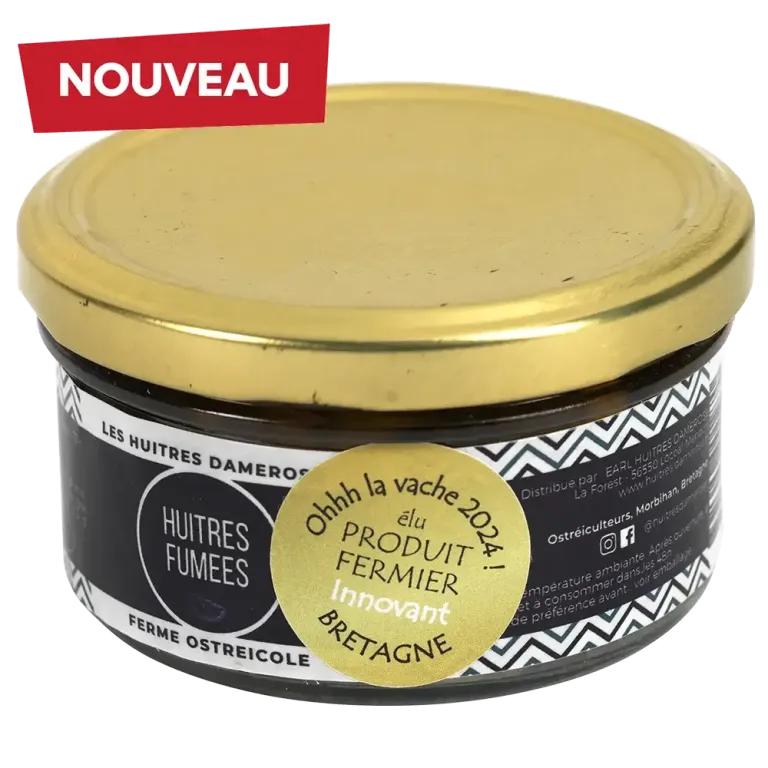 Huîtres fumées Damerose - Spécialité bretonne iodée et raffinée