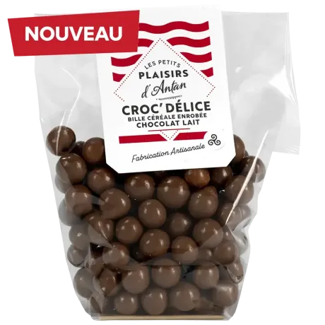 Croc'Délice chocolat au lait - Gourmandise bretonne artisanale