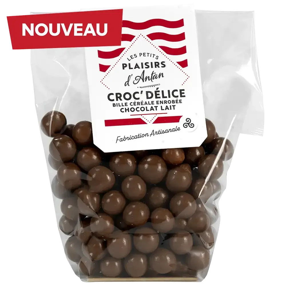 Croc'Délice chocolat au lait - Gourmandise bretonne artisanale