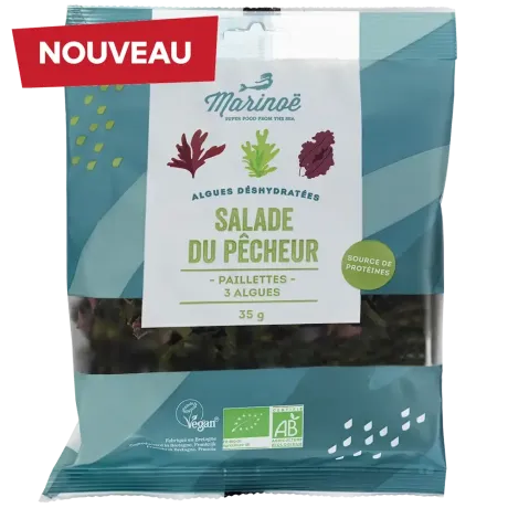 Salade du pêcheur - Mélange de 3 algues bretonnes Marinoé - Sachet 35g
