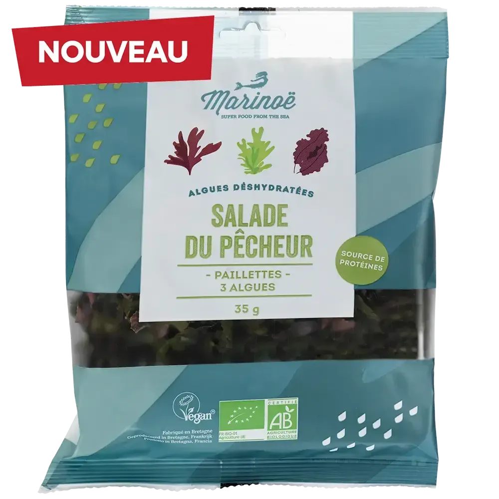Salade du pêcheur - Mélange de 3 algues bretonnes Marinoé - Sachet 35g