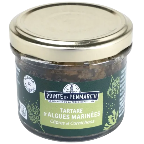 Délice d’algues marinées aux câpres et cornichons - Tartare breton iodé