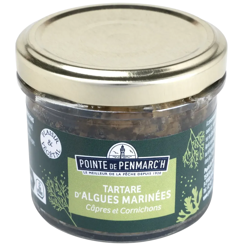 Délice d’algues marinées aux câpres et cornichons - Tartare breton iodé Délice d’algues marinées aux câpres et cornichons - Tartare breton iodé