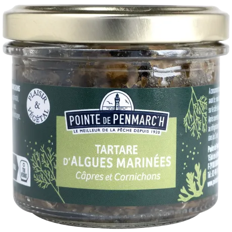 Délice d’algues marinées aux câpres et cornichons - Tartare breton iodé