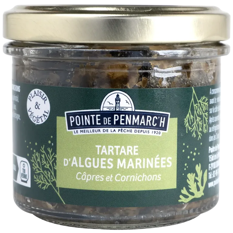 Délice d’algues marinées aux câpres et cornichons - Tartare breton iodé