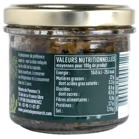 Délice d’algues marinées aux câpres et cornichons - Tartare breton iodé