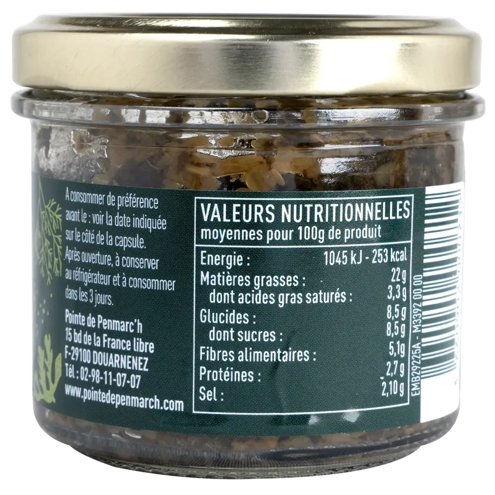 Délice d’algues marinées aux câpres et cornichons - Tartare breton iodé