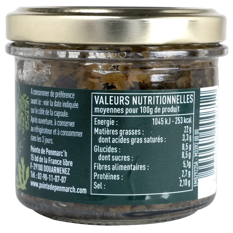 Délice d’algues marinées aux câpres et cornichons - Tartare breton iodé