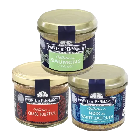 Trio de rillettes festives