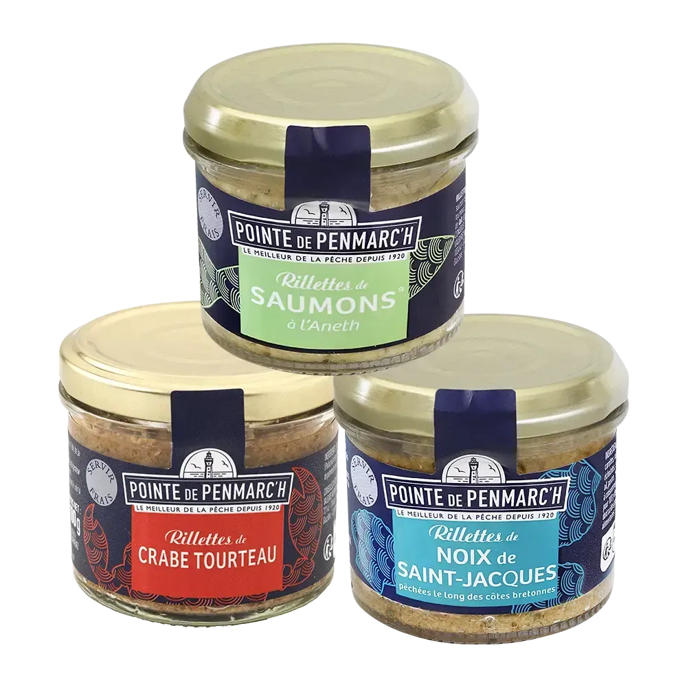 Trio de rillettes festives