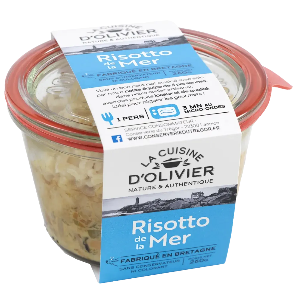 Risotto de la mer breton - Plat cuisiné artisanal et savoureux
