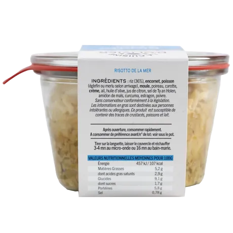 Risotto de la mer breton - Plat cuisiné artisanal et savoureux