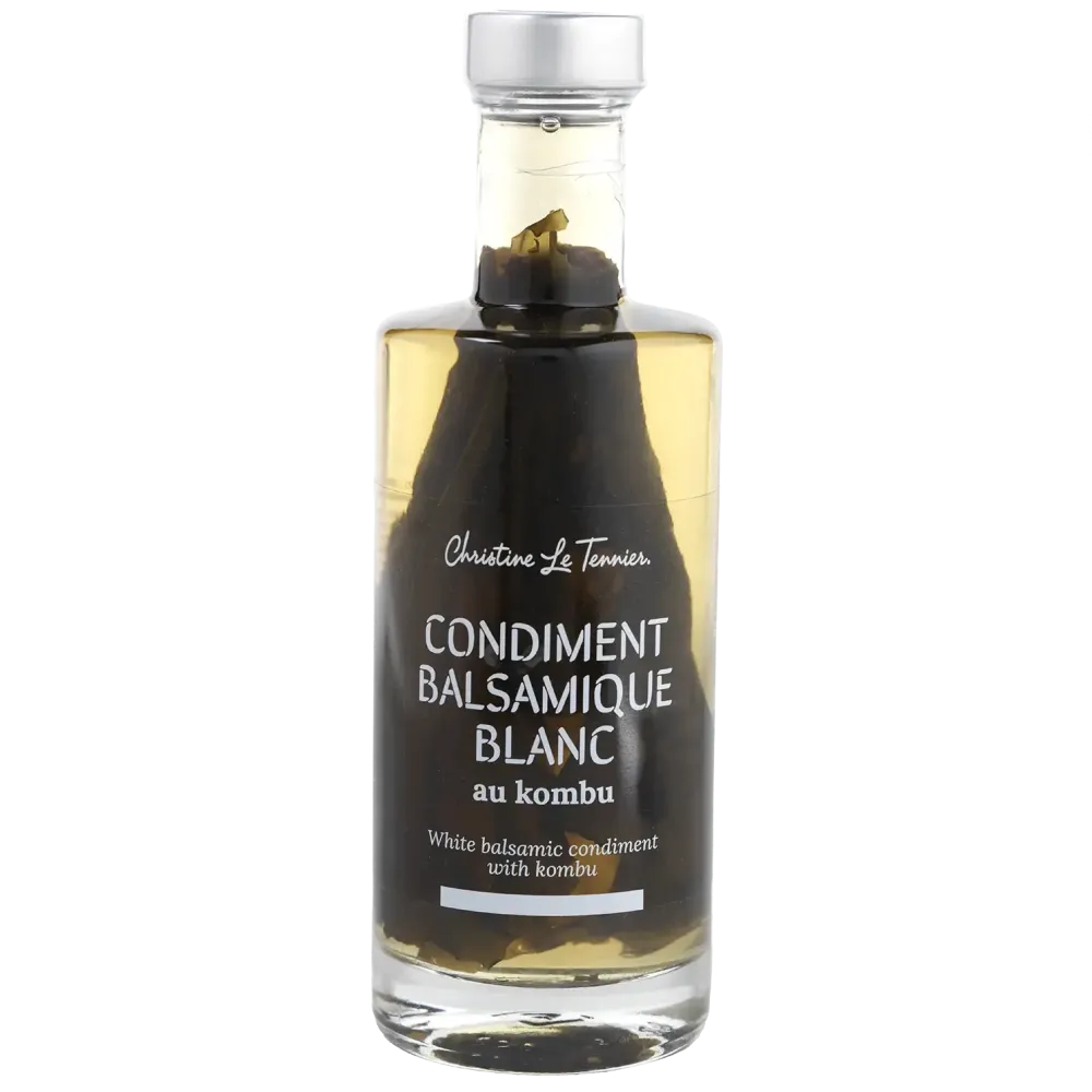 Vinaigre balsamique blanc au kombu - Saveur iodée et artisan breton