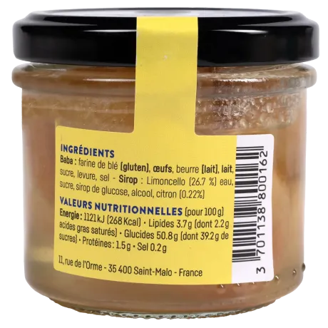 Trio de mini-babas rhum, limoncello et whisky - Desserts artisanaux de Saint-Malo