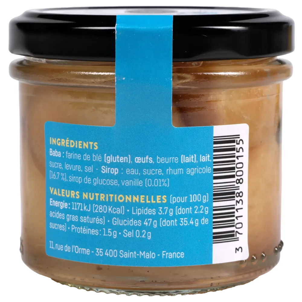 Trio de mini-babas rhum, limoncello et whisky - Desserts artisanaux de Saint-Malo