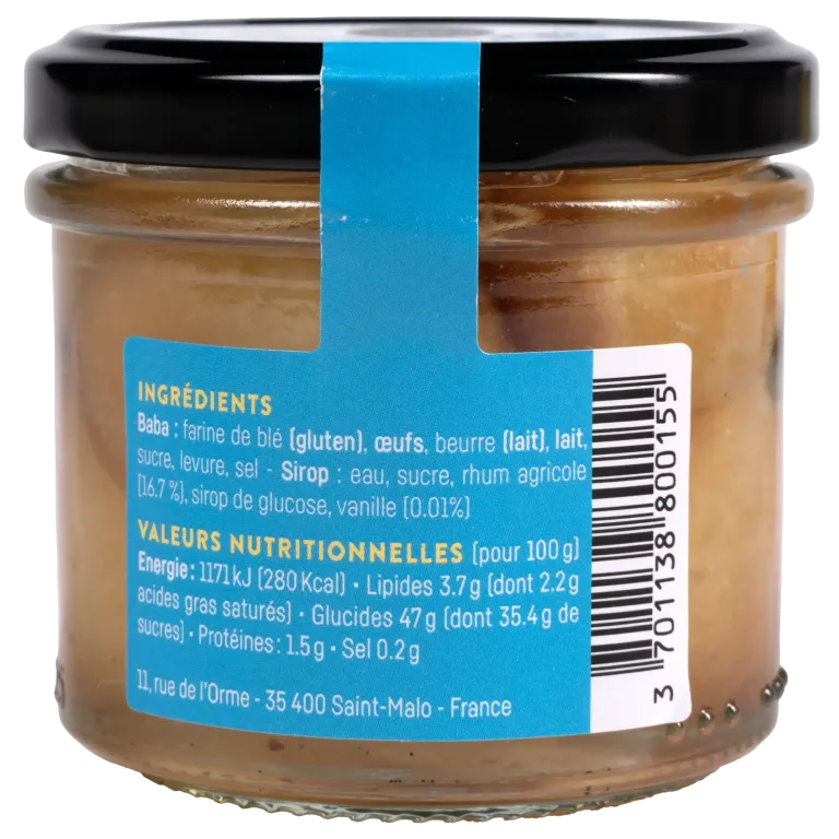 Trio de mini-babas rhum, limoncello et whisky - Desserts artisanaux de Saint-Malo