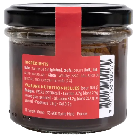 Trio de mini-babas rhum, limoncello et whisky - Desserts artisanaux de Saint-Malo