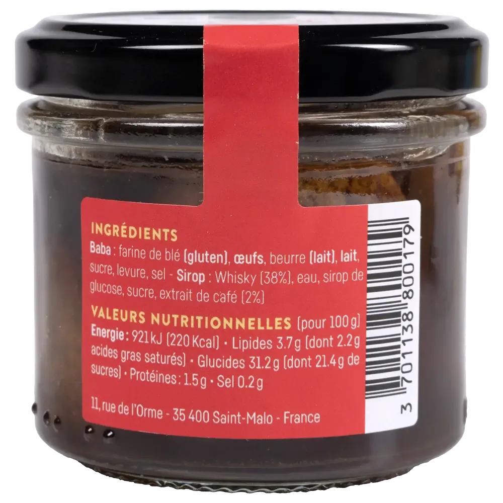 Trio de mini-babas rhum, limoncello et whisky - Desserts artisanaux de Saint-Malo