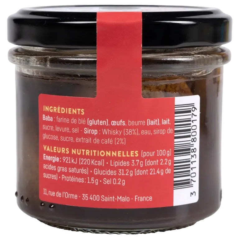 Trio de mini-babas rhum, limoncello et whisky - Desserts artisanaux de Saint-Malo