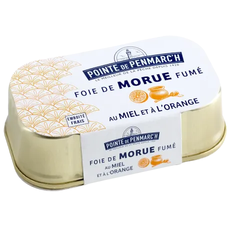 Foie de morue fumé à l’orange et miel - Pêche MSC Islande