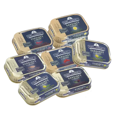 Sardines et compagnie - Assortiment de sardines à l’ancienne en conserve