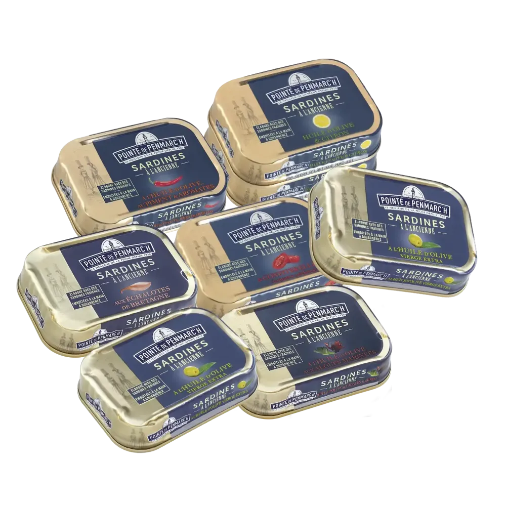 Sardines et compagnie - Assortiment de sardines à l’ancienne en conserve