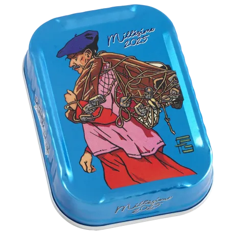 Sardines à l'ancienne à l'huile d'olive millésimées 2025 Géo-Fourrier le pêcheur sardinier - la boîte de 115 g