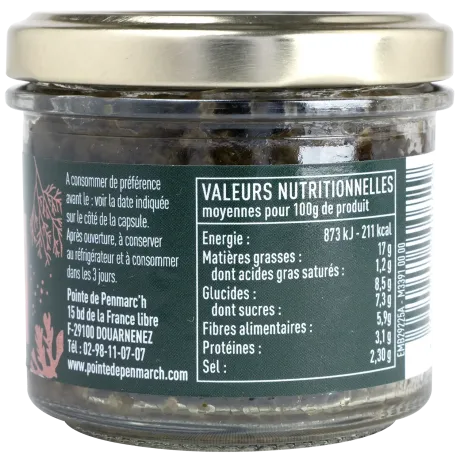 Tatare d’algues échalotes et citron - Tartinable iodé breton