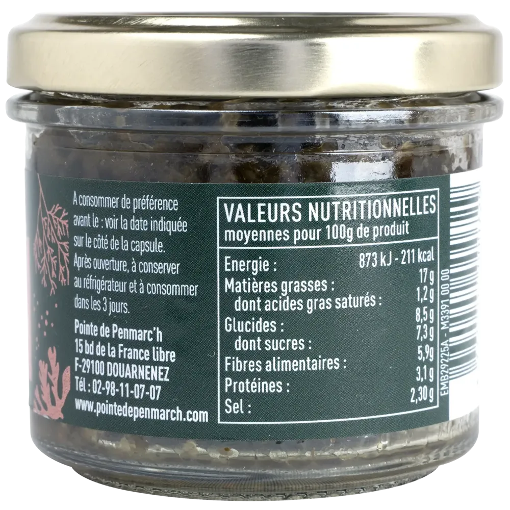 Tatare d’algues échalotes et citron - Tartinable iodé breton