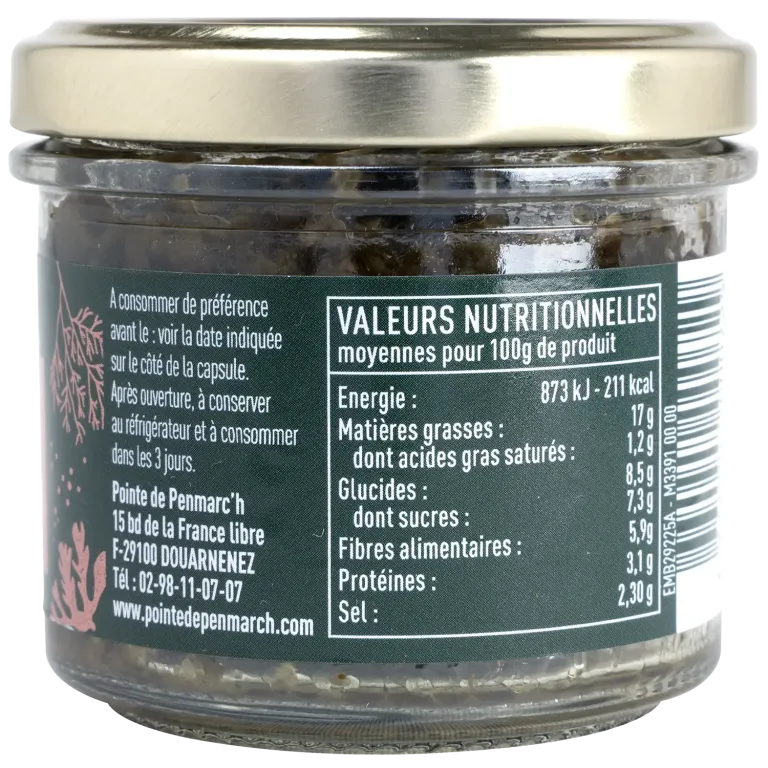 Tatare d’algues échalotes et citron - Tartinable iodé breton