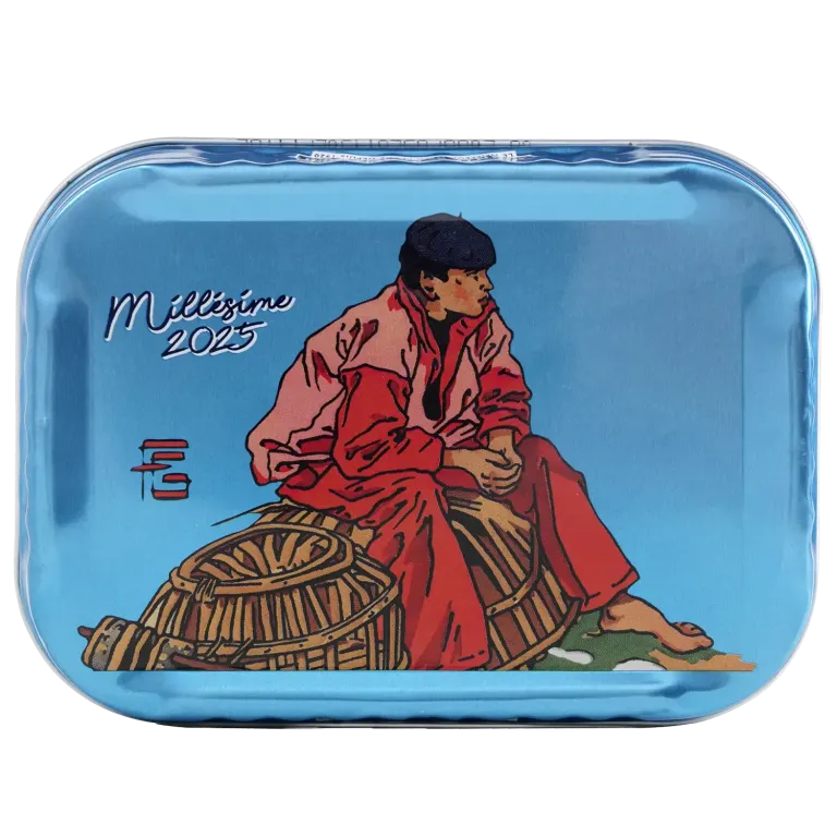 Sardines à l'ancienne à l'huile d'olive millésimées 2025 Géo-Fourrier le mousse de kérity - la boîte de 115 g