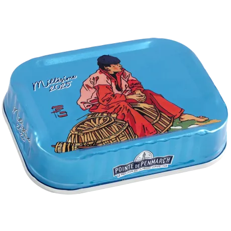 Sardines à l'ancienne à l'huile d'olive millésimées 2025 Géo-Fourrier le mousse de kérity - la boîte de 115 g