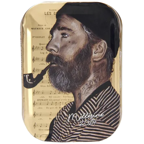 Coffret Coffret sérigraphié de sardines à l'ancienne millésimes 2024, 2025 - le lot de 4 boites de 115 g + le coffret