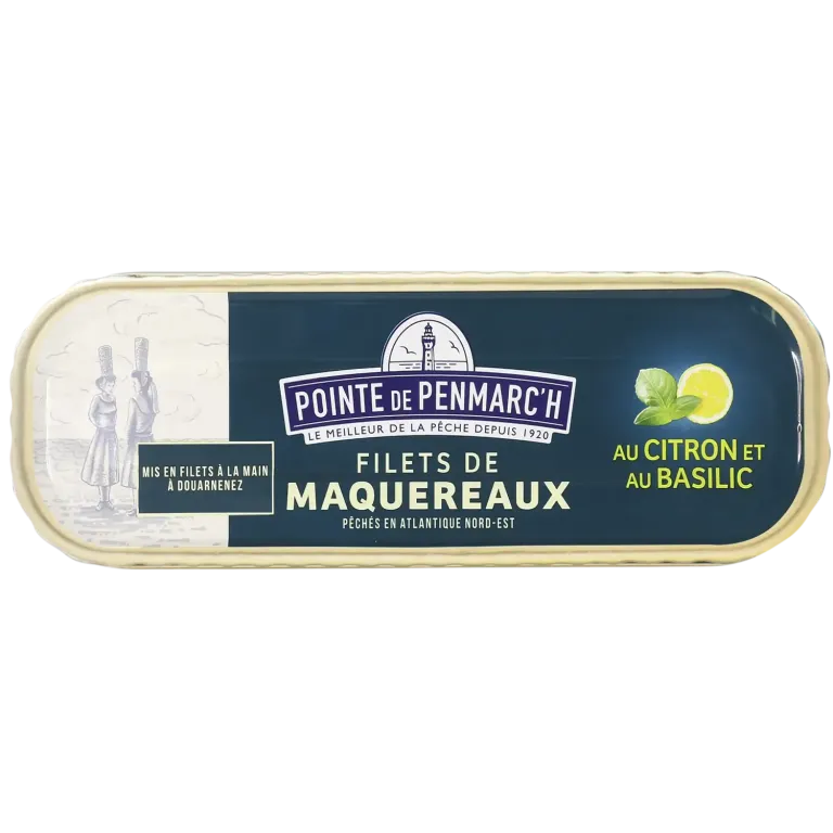 Filets de maquereaux marinés au citron et basilic sans huile - Fraîcheur & qualité
