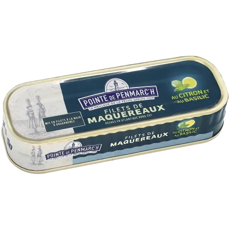 Filets de maquereaux marinés au citron et basilic sans huile - Fraîcheur & qualité