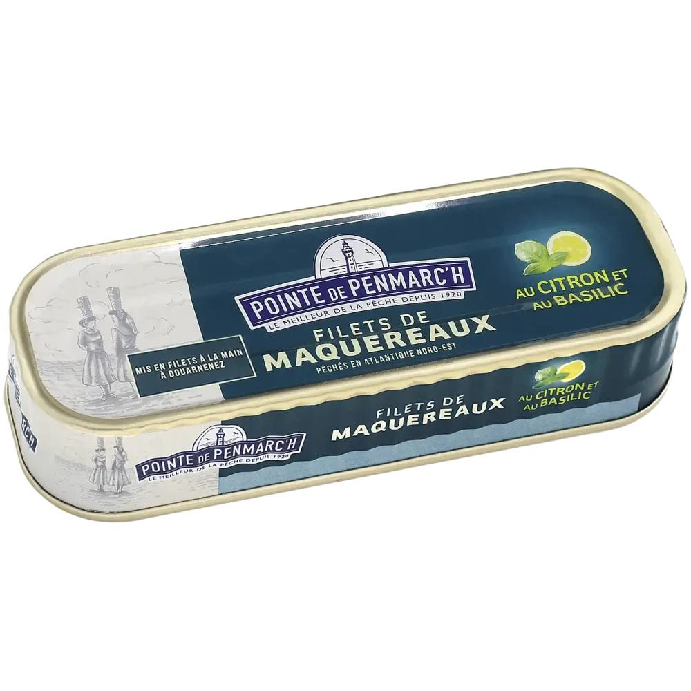 Filets de maquereaux marinés au citron et basilic sans huile - Fraîcheur & qualité
