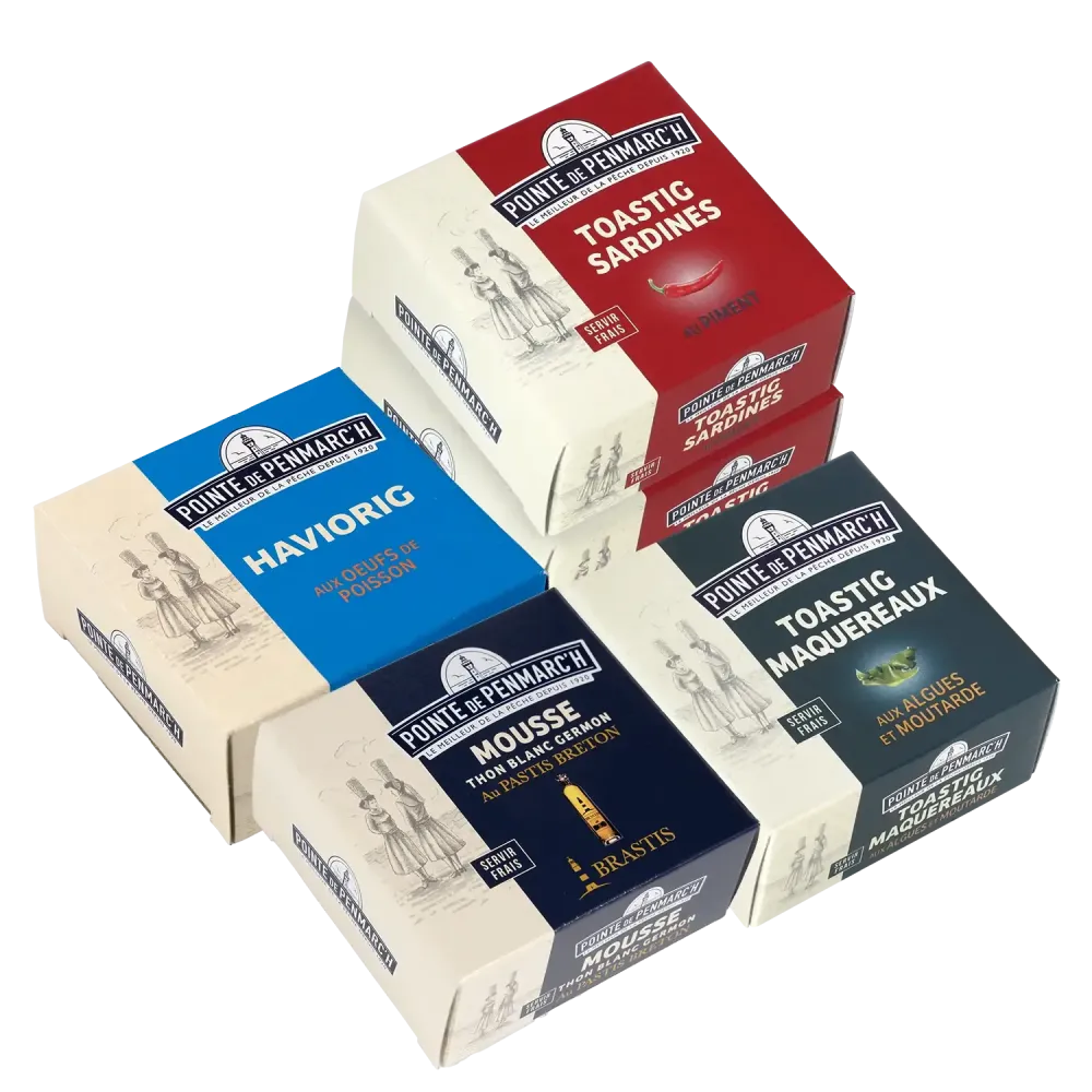 Assortiment de mousses de poissons - 6 recettes bretonnes originales