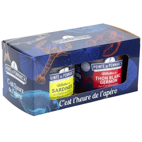Coffret C’est l’heure de l’apéro - Duo de rillettes de poissons bretons