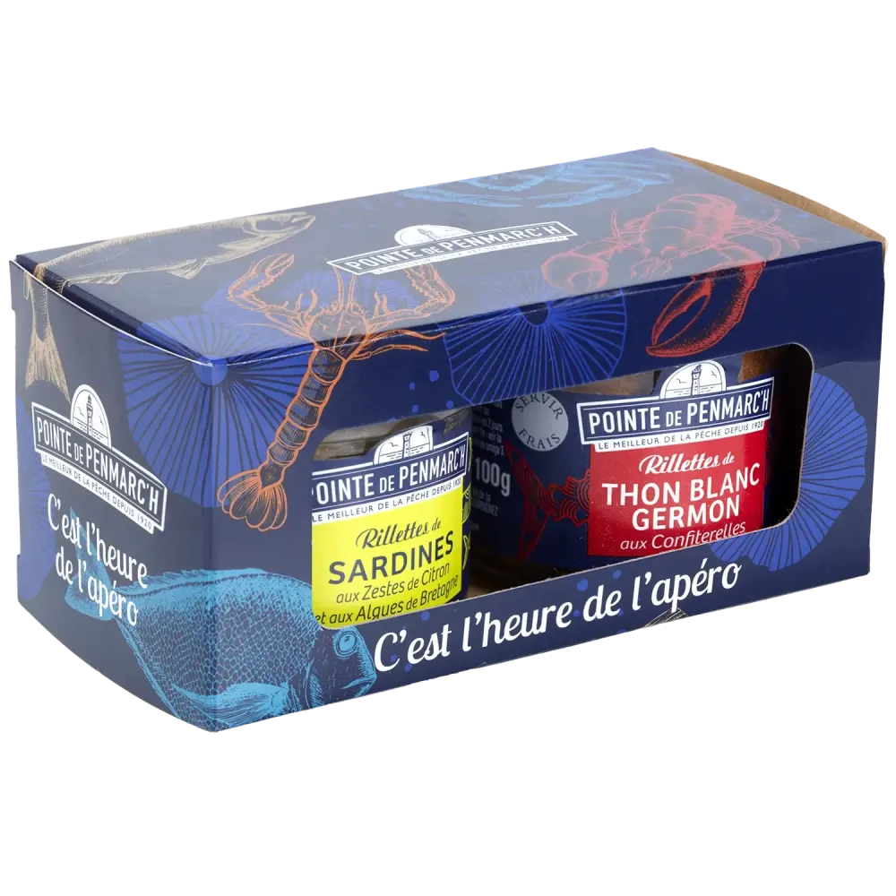 Coffret C’est l’heure de l’apéro - Duo de rillettes de poissons bretons