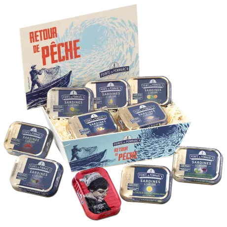 Coffret retour de pêche - Assortiment sardines à l’ancienne & millésimées 2022