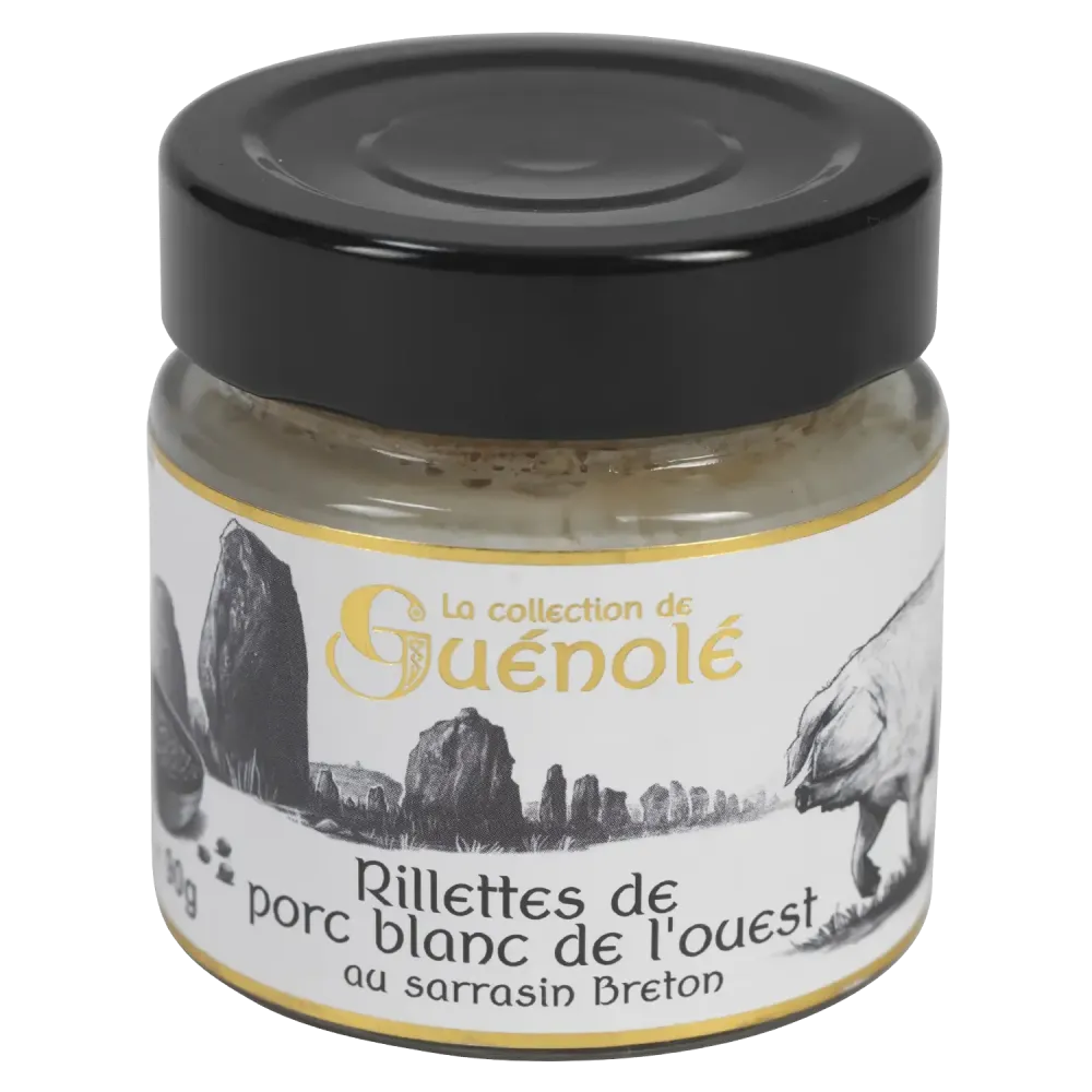 Rillettes de porc blanc de l'Ouest au sarrasin breton - Maison Autret
