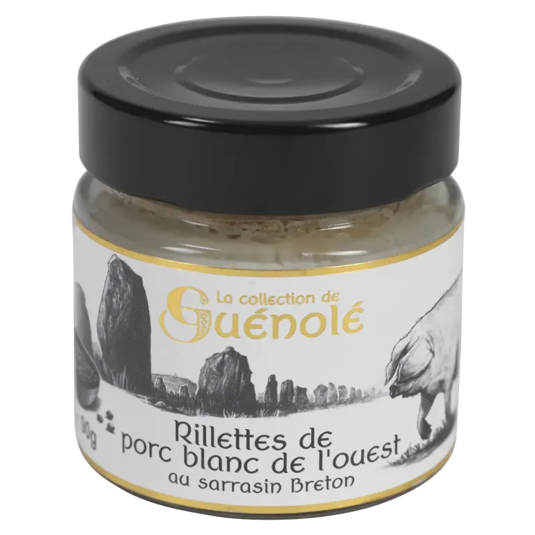 Rillettes de porc blanc de l'Ouest au sarrasin breton - Maison Autret