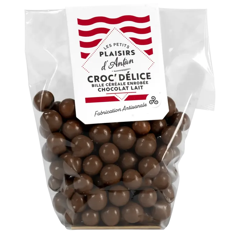 Croc'Délice chocolat au lait - Gourmandise bretonne artisanale