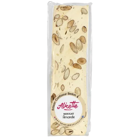 Tablette de nougat aux amandes - Confiserie bretonne fondante