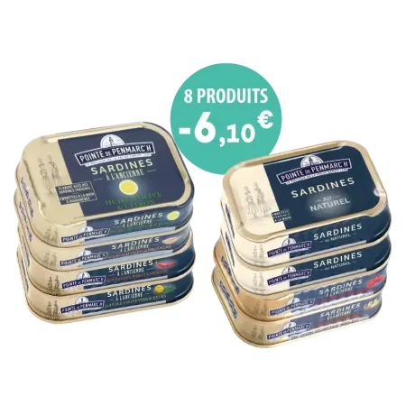 Sardines et compagnie - Assortiment de sardines à l’ancienne en conserve