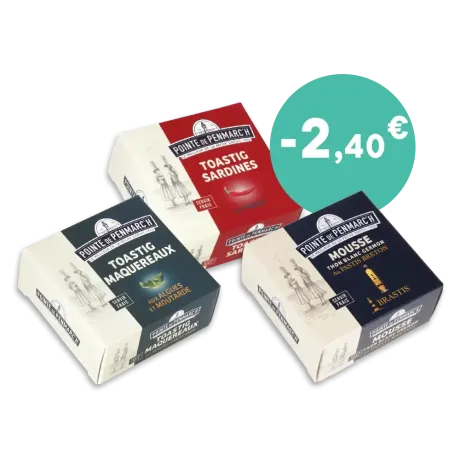 Trio de mousses - Thon, sardines et maquereau